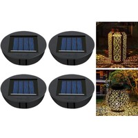 Solarleuchten Ersatzteile 4 StüCk Solar Ersatzdeckel Led Solarmodule Garten