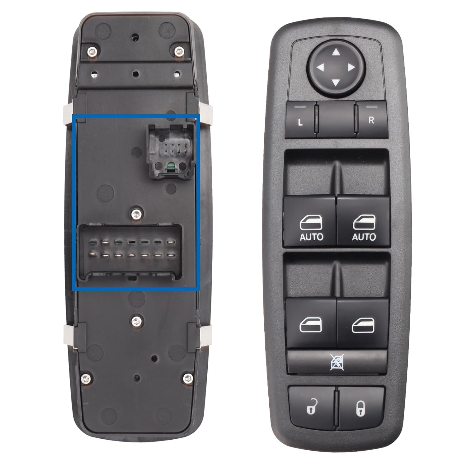 2014-17 Cherokee Driver Side Power Window Switch 68141894Aa (Warning: Pin 3+9)