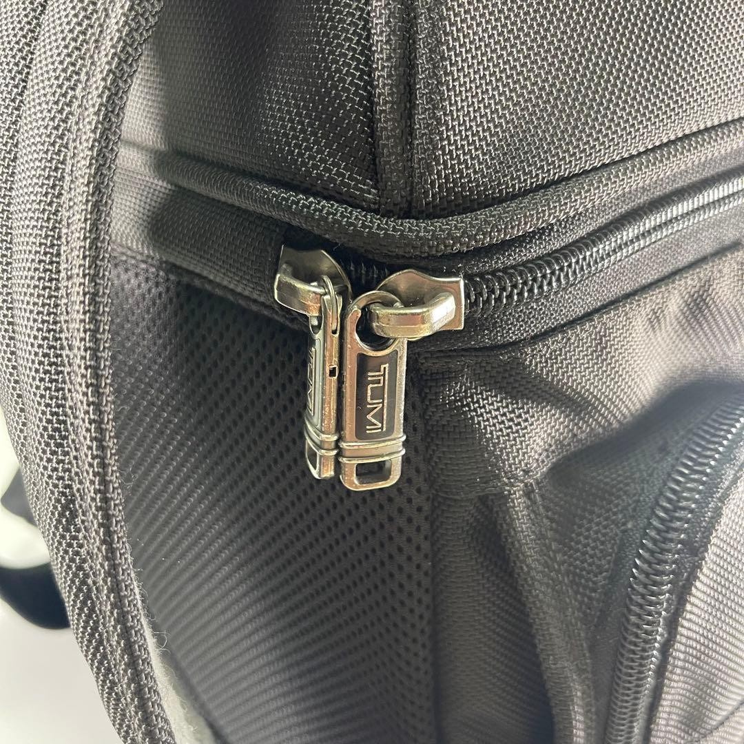 TUMI Black Nylon Backpack Multi zip Pockets Used … - image 16