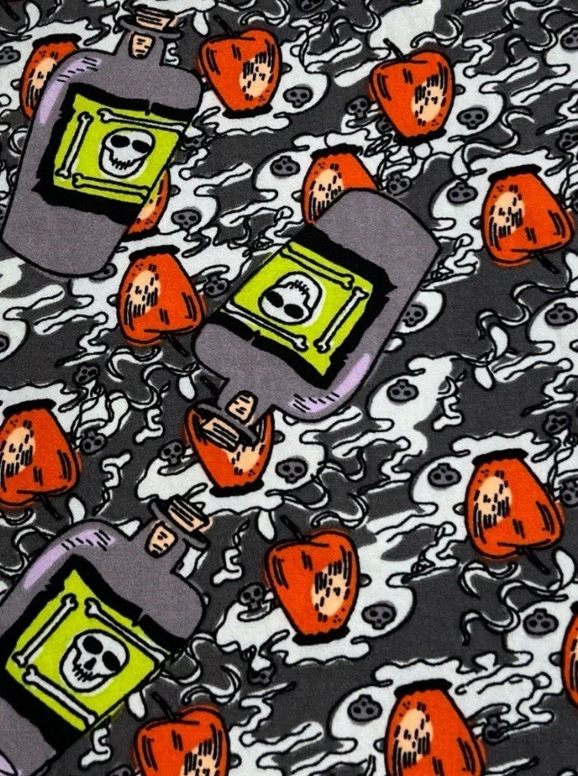 Леггинсы LuLaRoe TC2 Высокие Пышные 2 РЕДКИЕ Заклинания Бутылка с ЯДОМ на Хэллоуин ЯБЛОЧНЫЙ Череп - Изображение 2 из 4