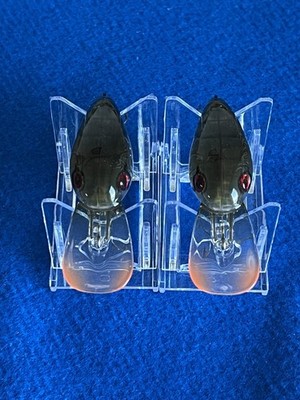 (2) Custom Painted 55 Rock Crawler KO Crankbait Fishing Lures 