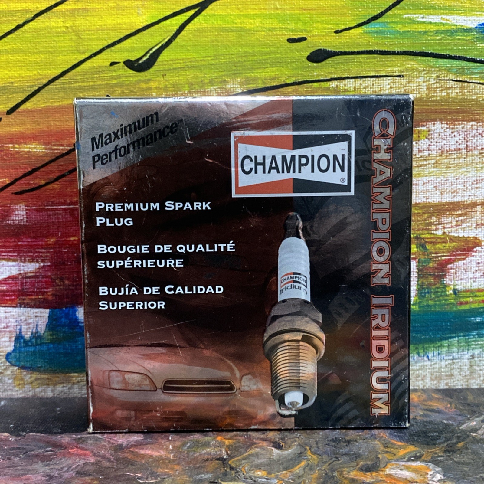 Set Of 4 Champion Iridium 9804 Premium Spark Plugs New
