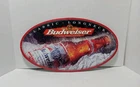 Vintage 1997 CLASSIC LONGNECKS Budweiser Beer Classic Tin/Metal Embossed Sign