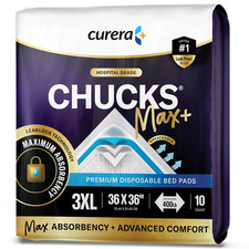 Chucks MAX Hospital Bed Pads Disposable Adult 36 x 36 Incontinence Pads - XXX-L
