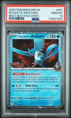 SWRILS Team Rocket's Articuno #051 Pokemon Destined Rivals Stamped