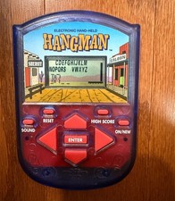 Vintage HANGMAN Handheld Electronic Pocket Game 1995 Milton Bradly Travel Words