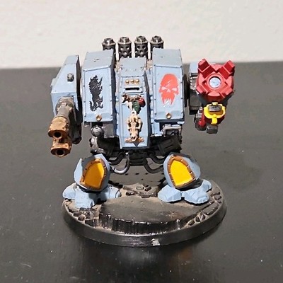 Games Workshop Warhammer 40K Space Wolves Dreadnought Walker Painted