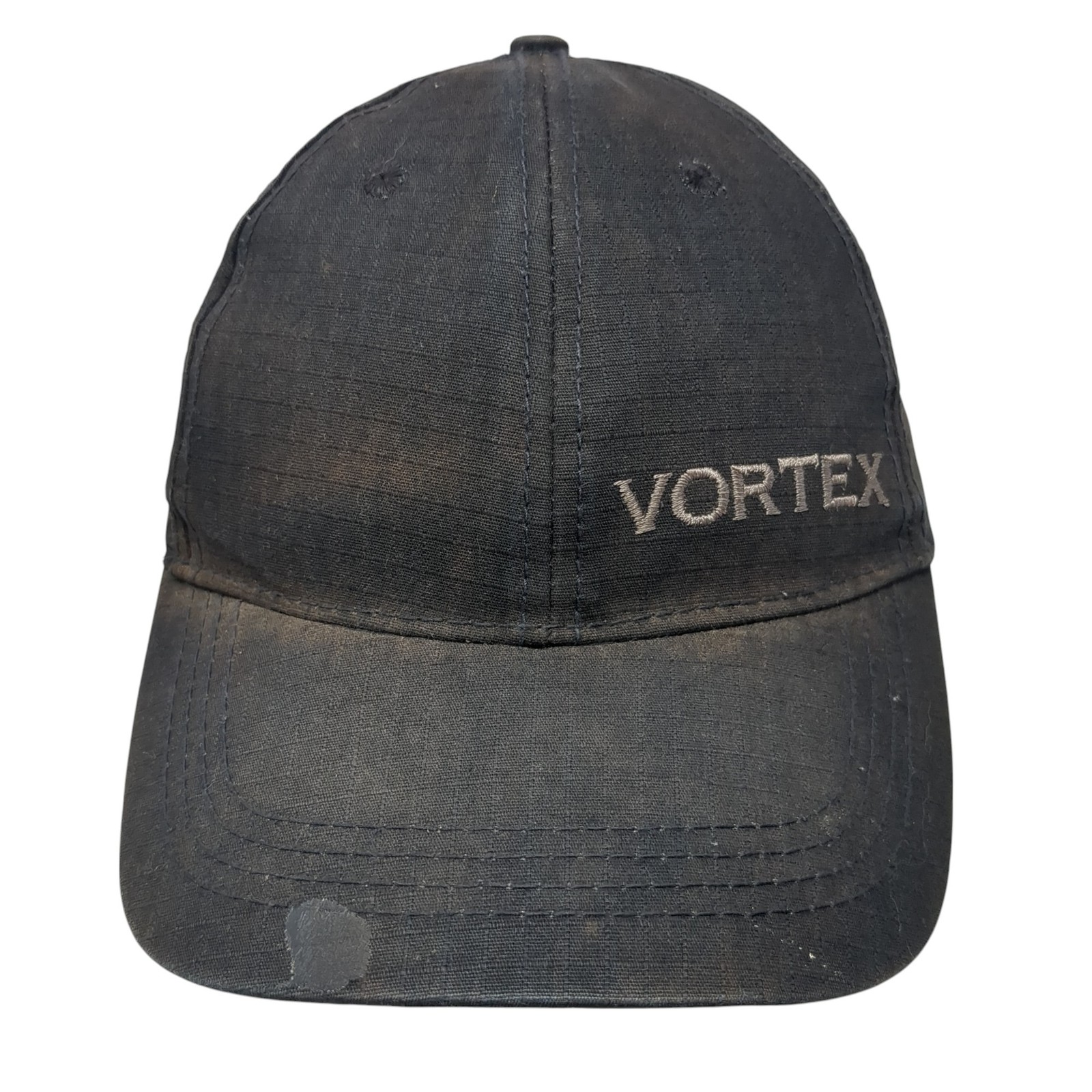 Vortex Strapback Hat Black One Size Adjustable Em… - image 1
