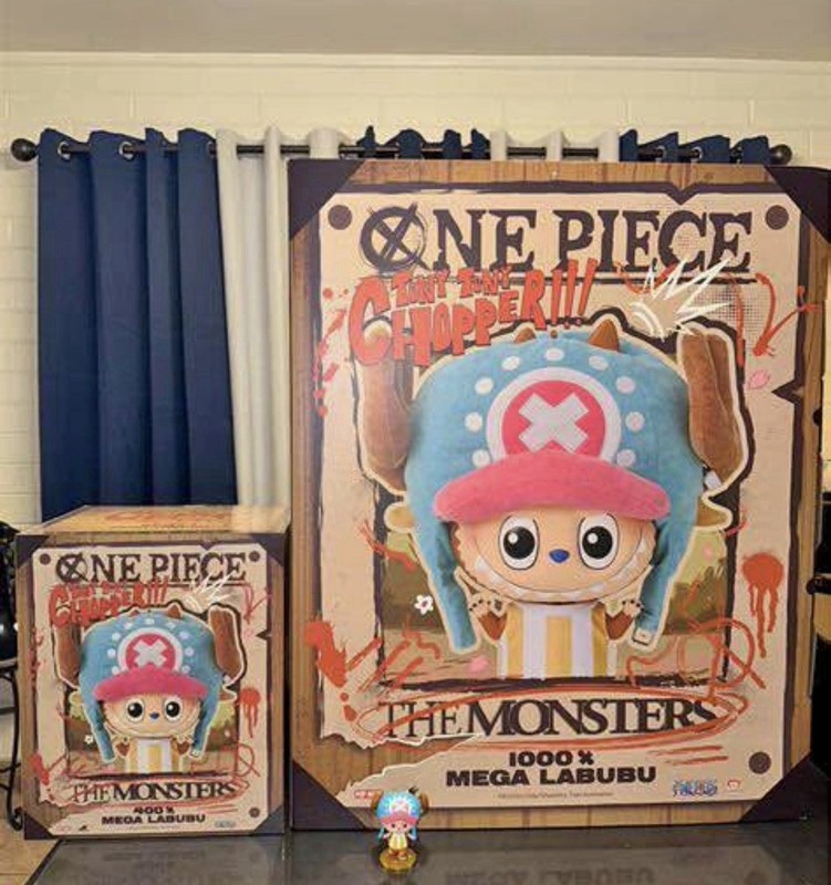 1000% Mega Size Labubu POP MART One Piece THE MONSTERS  Tony Tony Chopper 