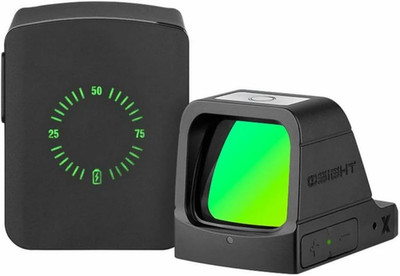 X Multi-Reticle 3 MOA Dot & 32 MOA Circle Open Reflex Sight with Charging Cover,