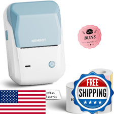 NIIMBOT 2Inch Label Maker Machine with 3 Tape, B1 Portable Sticker Printer for S