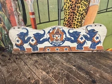 VINTAGE CARNIVAL CIRCUS RIDE WOOD PANEL SIGN SIDESHOW FAIR CLOWN ELEPHANT RARE