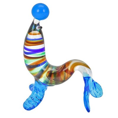 GlassOfVenice Murano Glass Striped Seal