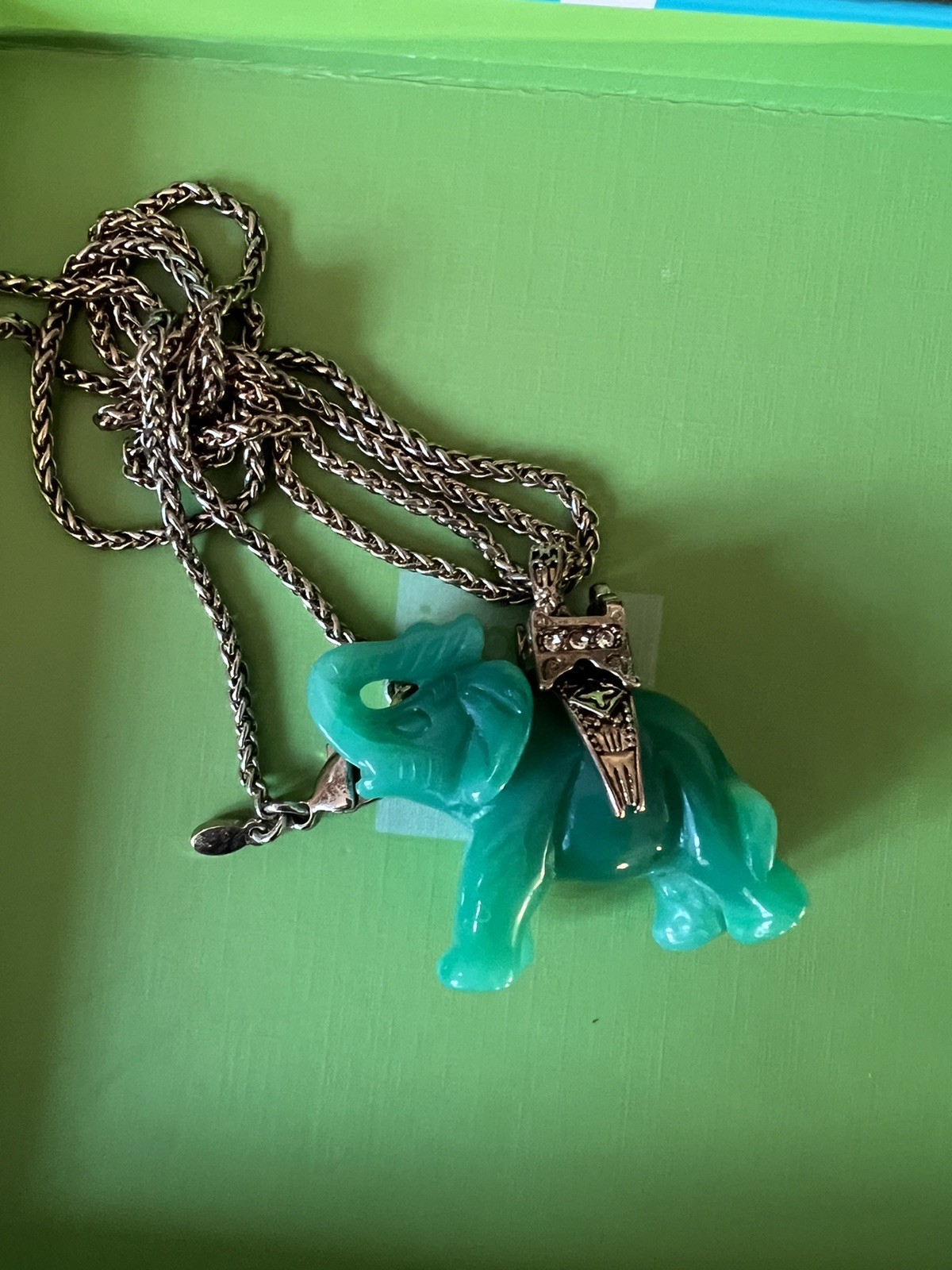 KJL Pendant Necklace Elephant Signed Vintage Kenn… - image 6