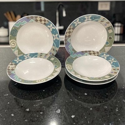 Studio Nova Intermezzo Salad Bowls, Set of 4, Vintage Stoneware, Tableware