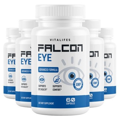 (5 Pack) Falcon Eye Support Healthy Eye Vision & Function FalconEye 60 Capsules