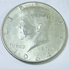 1964 Kennedy Half Dollar 90% Silver Circulated Coin Free Shipping #8837
