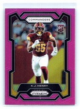 K.J. Henry 2023 Panini Prizm Pink #400