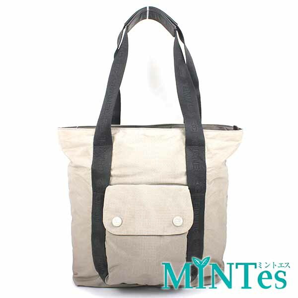 Chanel Nylon Tote Bag Grey Gradient Sports Line Used Daily Casual