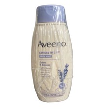 Aveeno Body Wash Stress Relief 18 oz - Purple Cap Lot Of 3