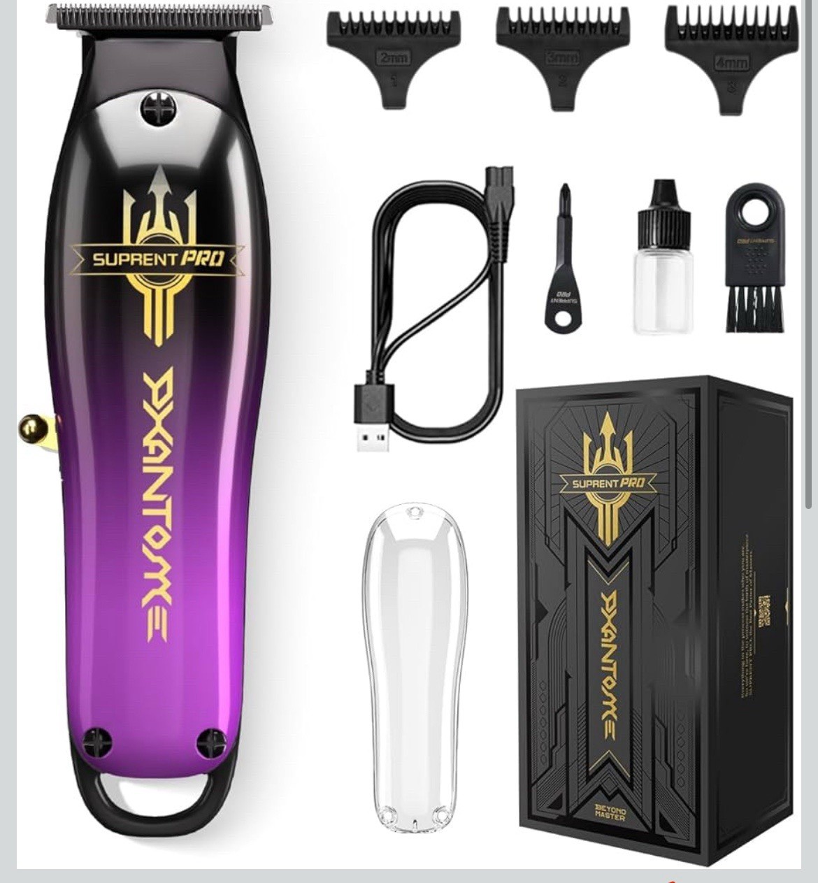 Men'S Hair Trimmer- 6000 RPM High Speed Zero Gapped Trimmer 