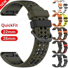 Silicone Watch Band Strap For Garmin Fenix 8/E/7X 6/ 6X 5/5X Plus/ 3HR/ Epix Pro