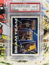 1992 Topps Beam Team GOLD #2 Patrick Ewing Tim Hardaway Hornacek PSA 10 GEM MINT