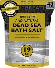 Dead Sea Salt Spa Bath - 19 Lbs Fine Grain Bulk - 100 Pure Relaxation