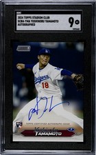 2024 Topps Stadium Club - Autographs Yoshinobu Yamamoto #SCBA-YMA
