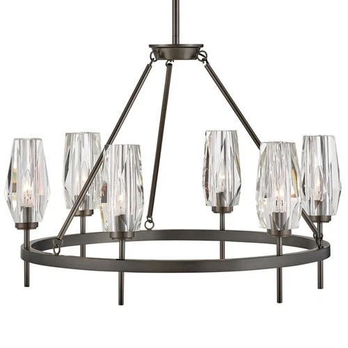 Hinkley Lighting - Ana - 6 Light Medium Chandelier in Modern-Glam Style - 30 - Picture 4 of 4