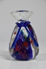 Vintage Murano Glass Goldfish Aquarium in Bag Paperweight Italian Art Sommerso