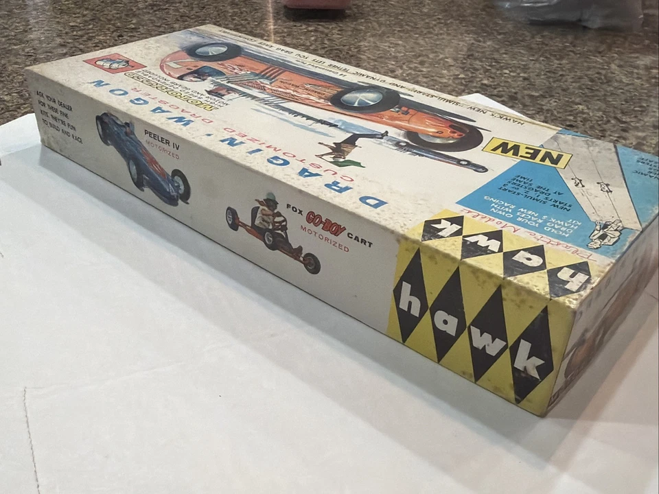 ¡KIT ORIGINAL HAWK DRAGIN’ WAGON DRAGSTER! ¡NUEVO INTERIOR! 1960! VMCP! Foto 3 de 4