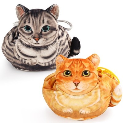 Openhaha Drawstring Travel Organizer, Cosmetic Pouch - Cat Gift for , Lay Fla...
