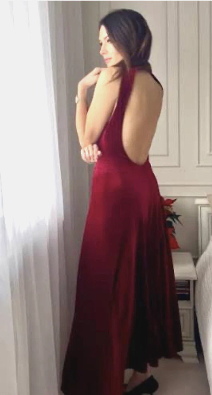 Zara Burgundy Velvet Midi Dress Size M Ref 9934/854/605 RRP £39.99 thumbnail 18