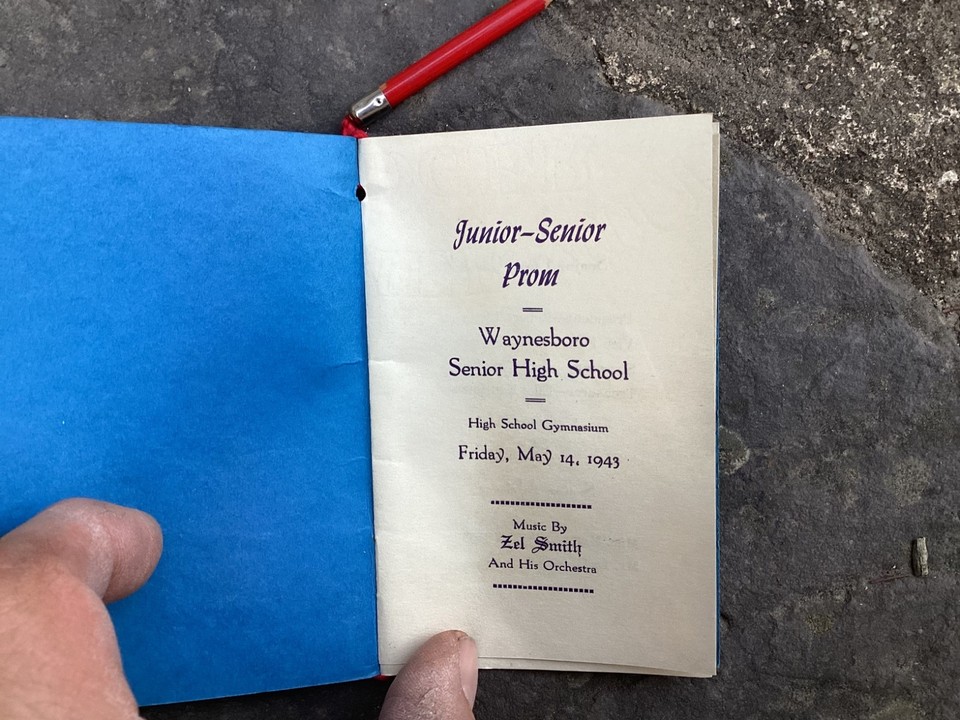 Original Vintage 1943 WW2 Waynesboro PA Junior Senior High School Prom ...