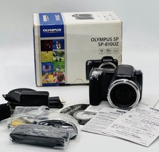 Olympus SP-810UZ Compact Camera 14MP 36x Zoom IS Black w/ Box  USB Cable