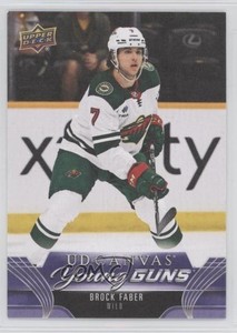 2023-24 Upper Deck Series 1 UD Canvas Young Guns Brock Faber #C101 Rookie RC