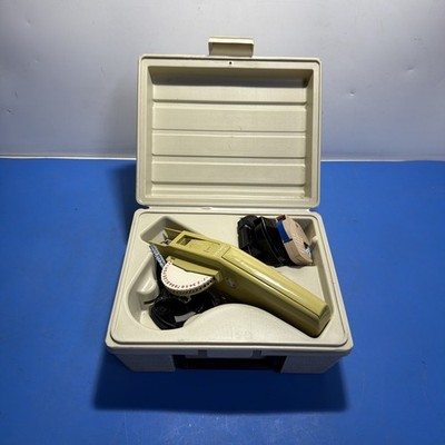 Vintage Dymo M-6 Embossing Label Maker Kit w/ Case & Tape Cartridges Labels