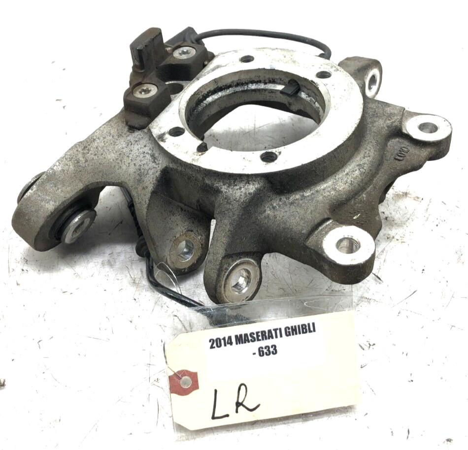 2014-2017 MASERATI GHIBLI RWD LEFT DRIVER REAR SPINDLE KNUCKLE OEM.