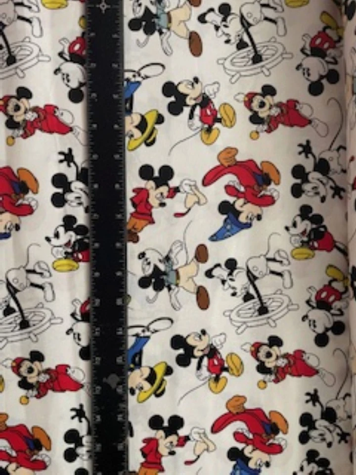 Disney Mickey Mouse Characters Baby Nursery Cotton Fabric by the Yard - Image 3 of 3