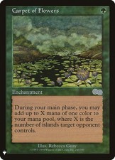MTG - Carpet of Flowers - M/NM - The List - Urza's Saga - Magic The Gathering
