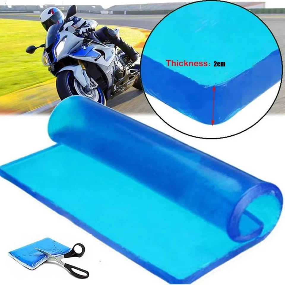 Almohadilla de gel para asiento de motocicleta Cojín Alfombrillas de absorción de impactos Enfriamiento suave 25X25X 2 cm Foto 2 de 4
