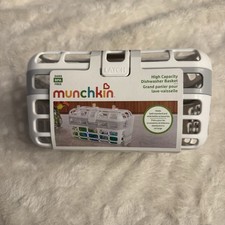 Munchkin High Capacity Dishwasher Basket Gray Holds Bottle Lids  Nipples NWT