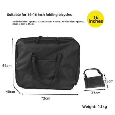 Kompakte Oxford faltbare Fahrradtasche für Brompton für Dahon 14-16 Zoll und 1