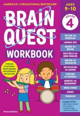 Brain Quest Workbook: 4th Grade Revised Edition Paperback Workman