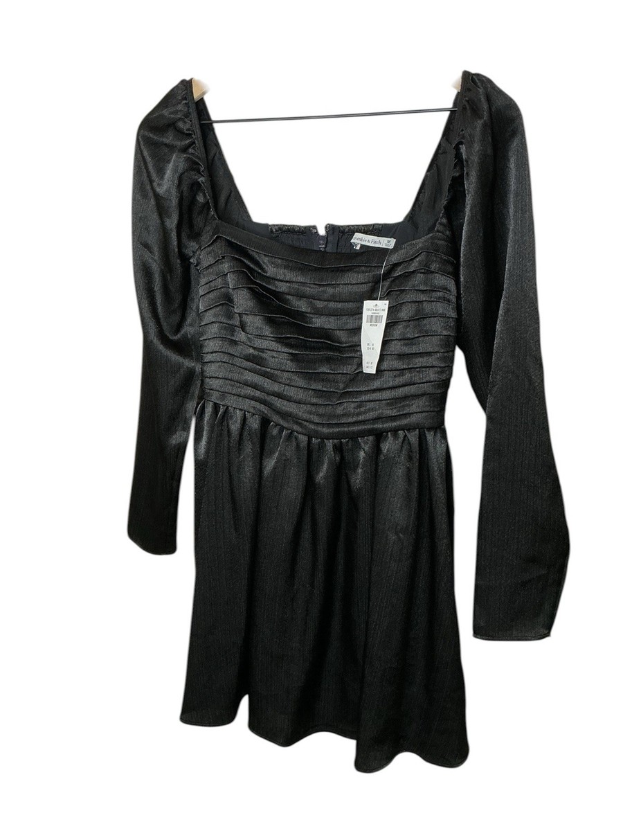 black emerson dress abercrombie Abercrombie & Fitch Black Emerson Cap Sleeve Mini Dress Womens Size X-Large  NEW