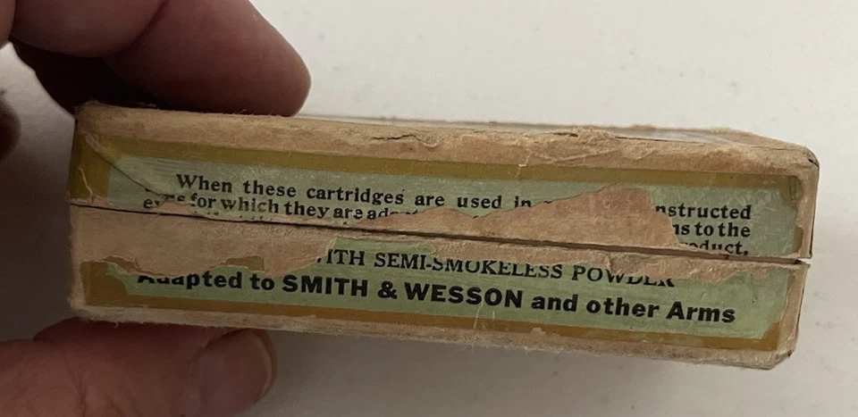 .32 COLT PETERS CARTUCHO COMPAÑÍA 2 PIEZAS MUNICIÓN CAJA FUEGO CENTRAL Smith Wesson Foto 2 de 4