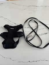 Rabbitgoo Cat/Small Dog Harness & 59” Leash for Walking,  Soft Adjustable Black