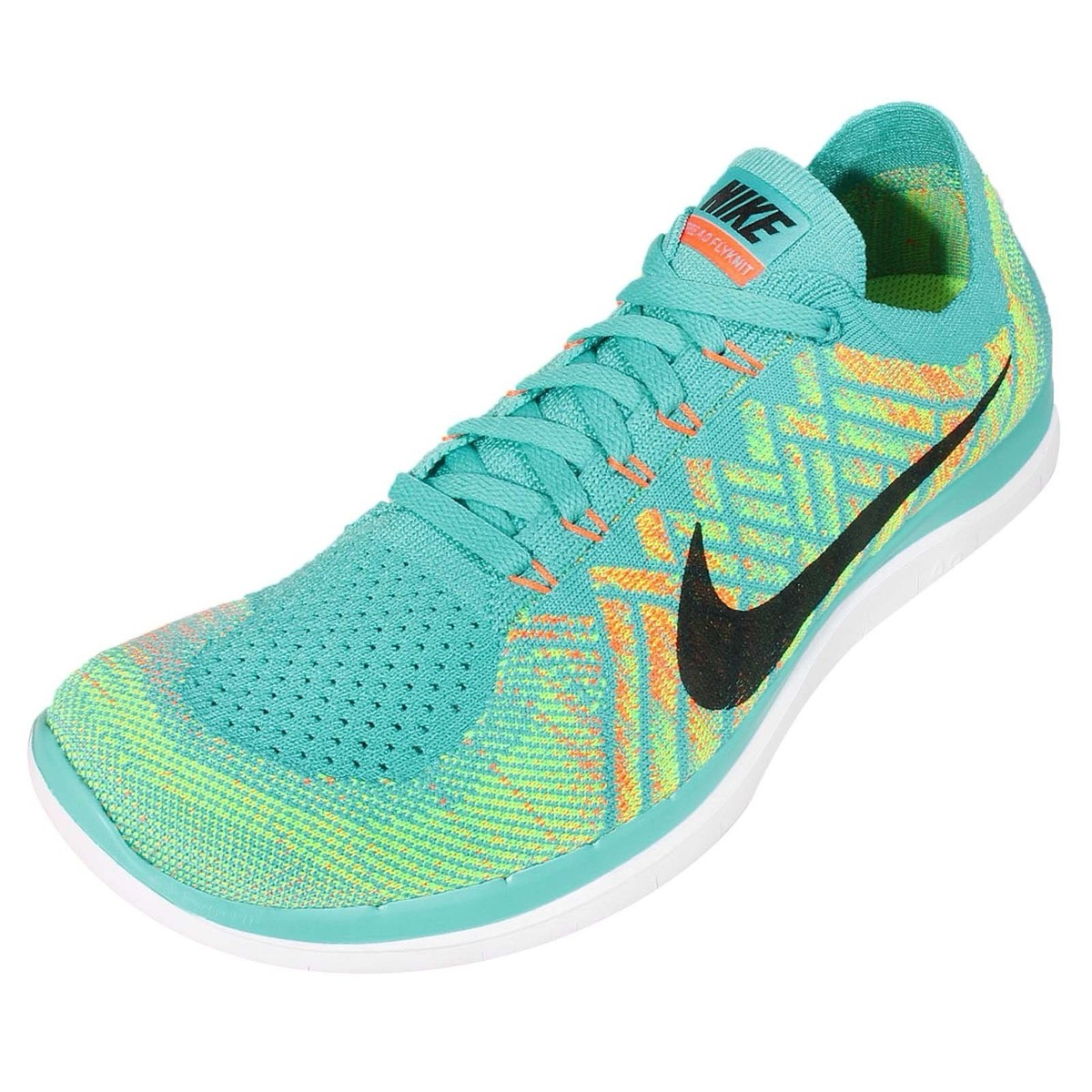 Nike Free 4.0 Flyknit Hyper Jade Blue Running Shoe 717075  display picture 3