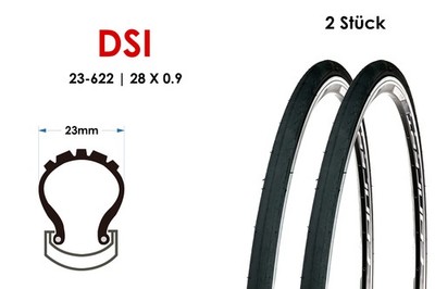2 Stück 28 Zoll Fahrrad Reifen 23-622 Rennrad Race Sport Tire 28x1.0 Mantel